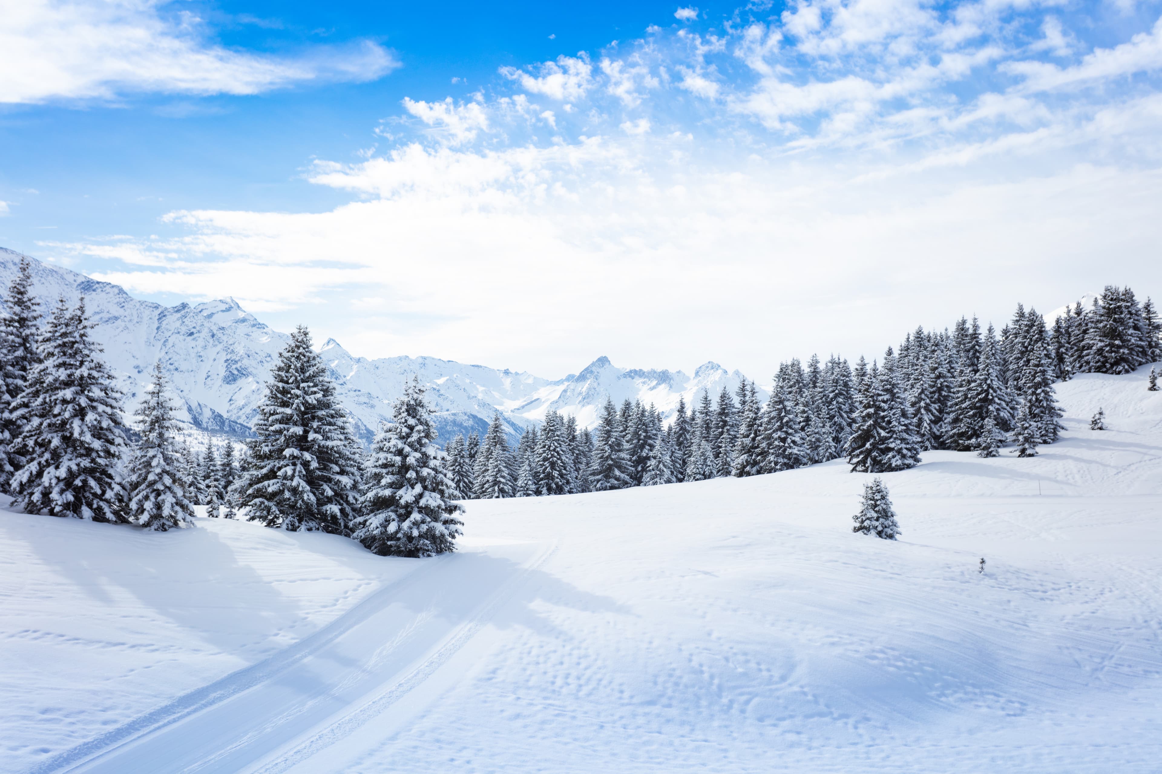Blurred Mountain Landscape
